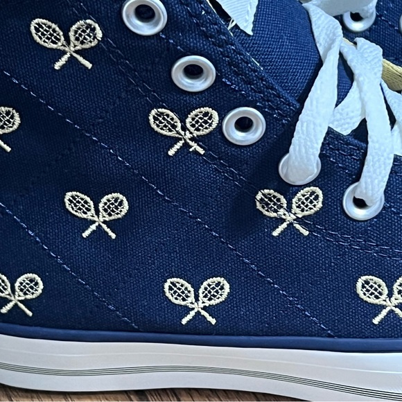 Converse CTAS Hi Top Clubhouse Sneakers M6.5 W8.5 Obsidian Blue/Trailhead Gold - Picture 8 of 12